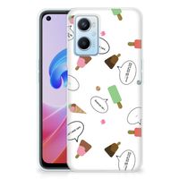 OPPO A96 | OPPO A76 Siliconen Case IJsjes