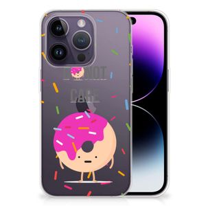 Apple iPhone 14 Pro Siliconen Case Donut Roze