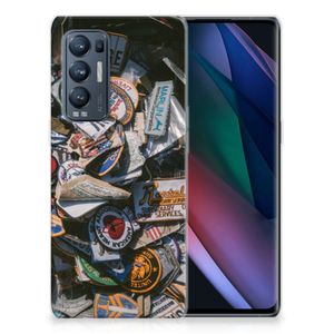 OPPO Find X3 Neo Siliconen Hoesje met foto Badges