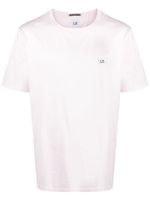 C.P. Company t-shirt en coton à patch logo - Rose