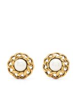 CHANEL Pre-Owned boucles d'oreilles clips serties de perles (2005)