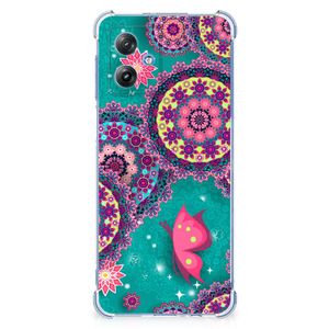 Motorola Moto G54 Back Cover Cirkels en Vlinders