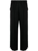 Jil Sander pantalon ample à taille élastiquée - Noir