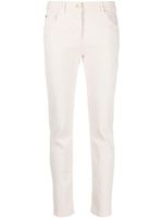 Brunello Cucinelli pantalon droit à patch logo - Blanc