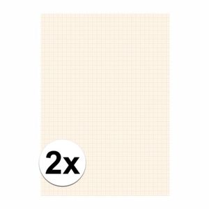 2x Blok millimeter papier A3   -