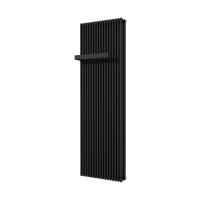 Vipera Corrason dubbele badkamerradiator 60 x 180 cm centrale verwarming mat zwart zij- en middenaansluiting 3.468W