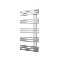 Designradiator Plieger Inox Suono Sinistra Middenaansluiting 100x50 cm 464 Watt Inox-Look