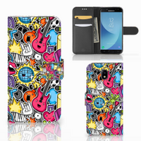 Samsung Galaxy J5 2017 Wallet Case met Pasjes Punk Rock - thumbnail