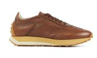Santoni Heren Sneakers in Leder (Cognac)
