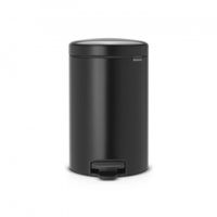 Brabantia newIcon pedaalemmer 12 liter met kunststof binnenemmer - Matt Black