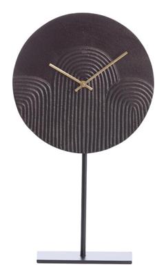 Light & Living Klok 'Gwenna' Op voet, 40cm, kleur Bruin