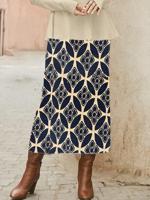 Boho Loose Ethnic Skirt