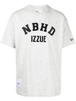 izzue t-shirt en coton à logo imprimé - Gris - thumbnail