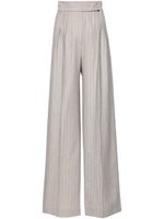 NISSA pantalon ample à détails de strass - Gris