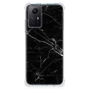 Xiaomi Redmi Note 12s Anti-Shock Hoesje Marmer Zwart - Origineel Cadeau Vader