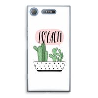 I love cacti: Sony Xperia XZ1 Transparant Hoesje - thumbnail