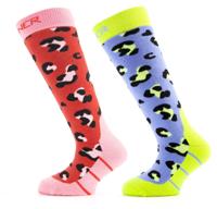 Sinner kinder skisokken - Roze/Blauw - maat 27-30