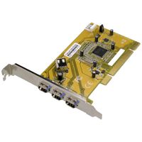 Dawicontrol DC-1394 PCI FireWire Controller 3 poorten PCI Express kaart PCI - thumbnail