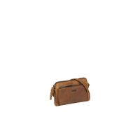 Justified Bags Justified Bags® Nynke Small Front Pocket Leren Schoudertas Cognac - thumbnail