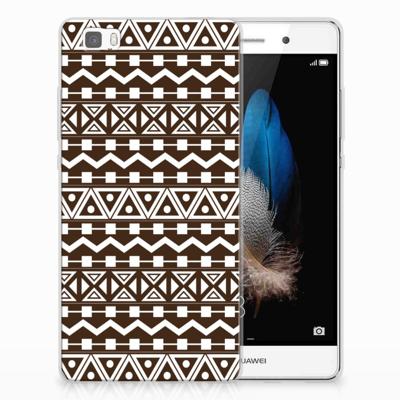 Huawei Ascend P8 Lite TPU bumper Aztec Brown