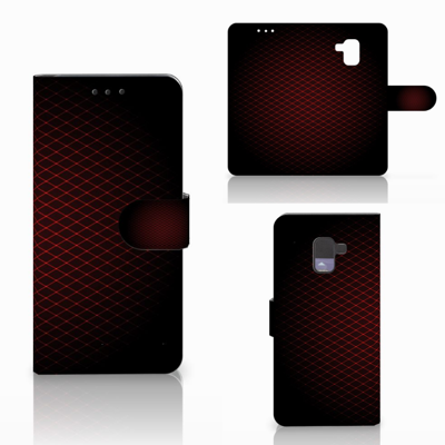 Samsung Galaxy A8 Plus (2018) Telefoon Hoesje Geruit Rood Samsung Galaxy A8 Plus (2018) Telefoon Hoesje Geruit Rood