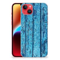 iPhone 14 Plus Bumper Hoesje Wood Blue