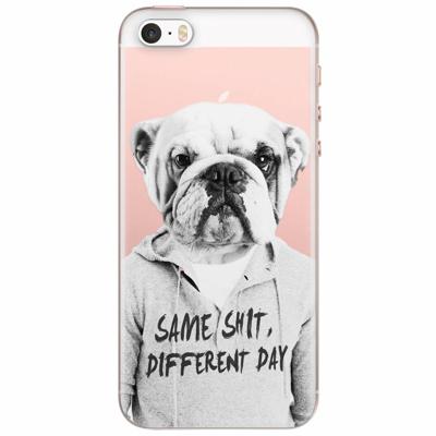 iPhone 5/5S/SE transparant hoesje - Bulldog