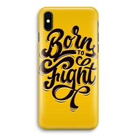 Born to Fight: iPhone Xs Volledig Geprint Hoesje