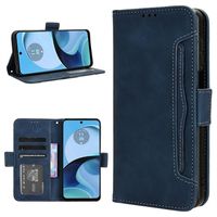 Motorola Moto G14 Cardholder Series Portemonnee Hoesje - Blauw - thumbnail