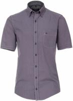 Casa Moda Overhemd Korte Mouwen Stippen Print Button Down Casual Fit
