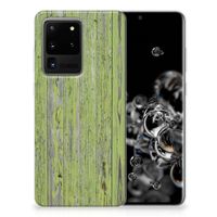 Samsung Galaxy S20 Ultra Bumper Hoesje Green Wood