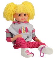 Falca tienerpop Penique meisjes 75 cm vinyl/textiel wit/roze