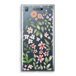 Botanical sweet flower heaven: Sony Xperia XZ1 Transparant Hoesje