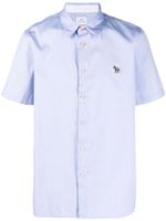 PS Paul Smith chemise n coton biologique à logo brodé - Bleu