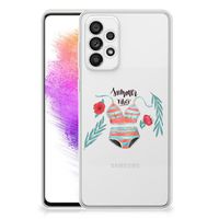 Samsung Galaxy A73 5G Telefoonhoesje met Naam Boho Summer