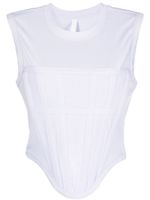 Dion Lee débardeur nervuré à design de corset - Violet - thumbnail