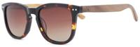 Wave Hawaii zonnebril Acetat vierkant UV400 hout bruin