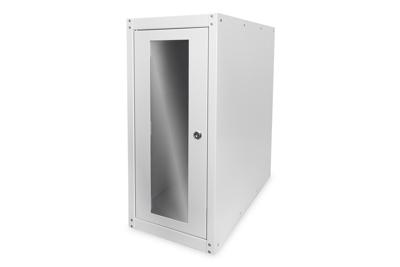 Digitus DN-CC 9001 mit Glastür PC-kast (b x h x d) 300 x 650 x 600 mm Grijs-wit (RAL 7035)