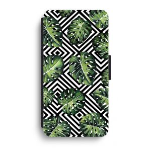 Geometrische jungle: iPhone XR Flip Hoesje