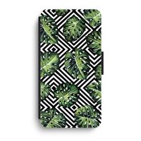 Geometrische jungle: iPhone XR Flip Hoesje - thumbnail