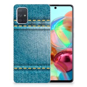 Samsung Galaxy A71 Silicone Back Cover Jeans