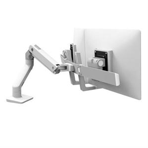 Ergotron HX Dual Arm Desk Mount Monitor-tafelbeugel 2-voudig 38,1 cm (15) - 81,3 cm (32) Wit Draaibaar, In hoogte verstelbaar, Kantelbaar, Zwenkbaar