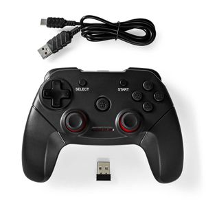 Nedis GGPDW110BK game controller Zwart USB Gamepad Digitaal PC