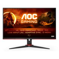 AOC G2 Q27G2E/BK computer monitor 68,6 cm (27") 2560 x 1440 Pixels Quad HD Zwart, Rood - thumbnail