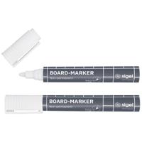 Sigel BA715 Glasboardmarker Wit 2 mm, 3 mm