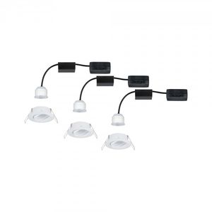 Paulmann 92971 EBL Nova mini Plus Coin LED-inbouwlamp Set van 3 stuks LED 4.20 W Wit