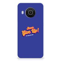 Nokia X10 | X20 Siliconen hoesje met naam Never Give Up - thumbnail