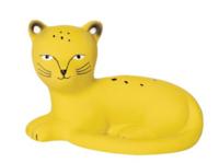 Manhattan Toy bijtring Luipaard junior 11,5 cm siliconen geel