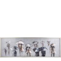 Wanddecoratie Paraplu (50x150) | Multicolor