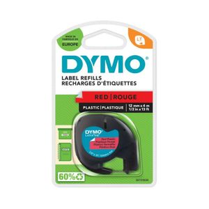 DYMO S0721630 labelprinter-tape Zwart op rood